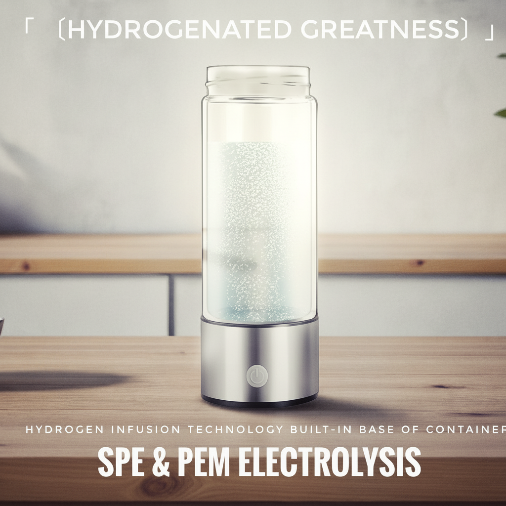 Portable Hydrogen Water Bottle Using SPE & PEM Electrolysis